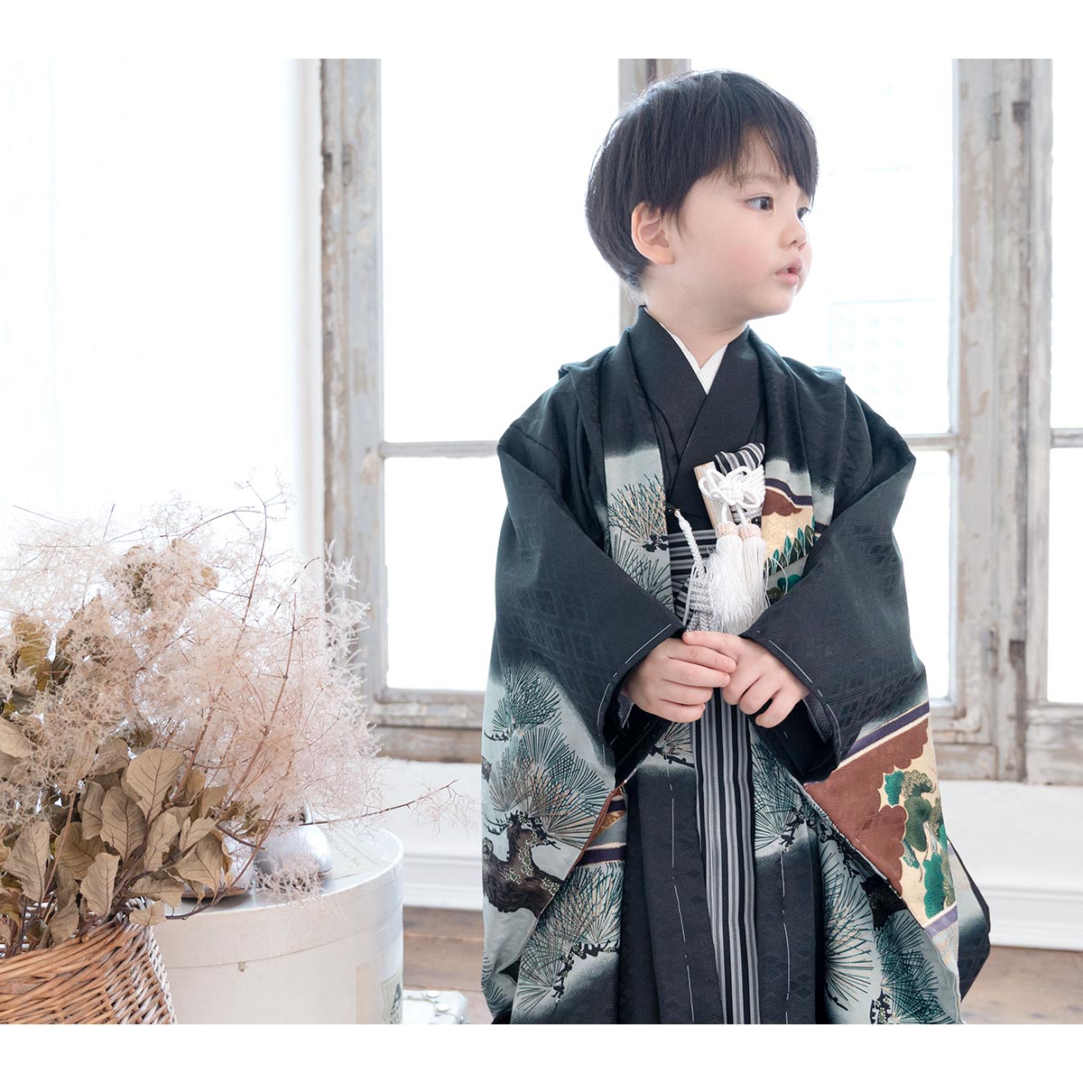 SOUBIEN（創美苑） 七五三 着物 レンタル 5歳 男の子 フルセット 袴