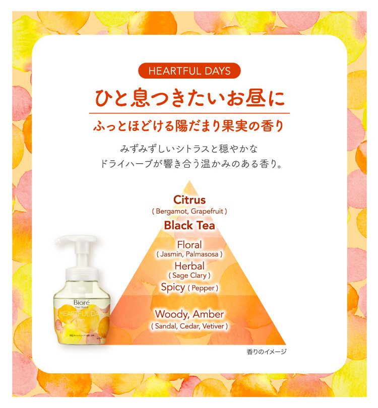 ビオレ ザ ハンド 泡ハンドソープ ふっとほどける陽だまり果実の香り