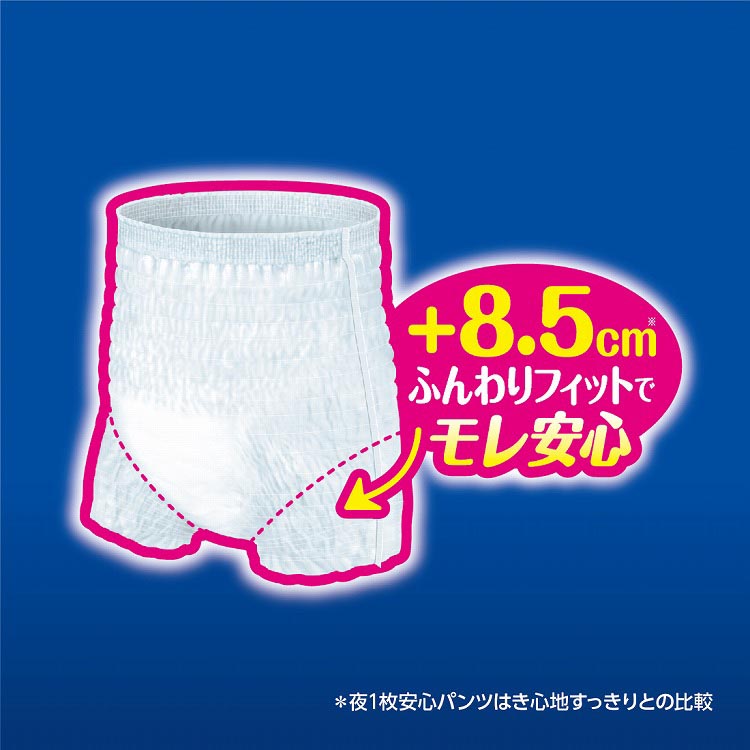 アテント 夜1枚安心パンツ 脚まわりロング丈 男女共用 L ( 16枚入