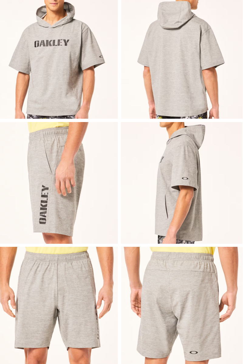 OAKLEY（オークリー） ニットシャツ 半袖 ハーフパンツ 上下 メンズ