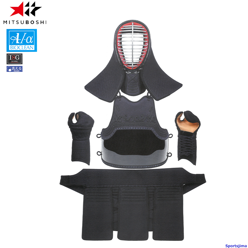 ミツボシ 剣道 A1-α バイオクリーン MARK-2 M-83000 防具セット 面 胴