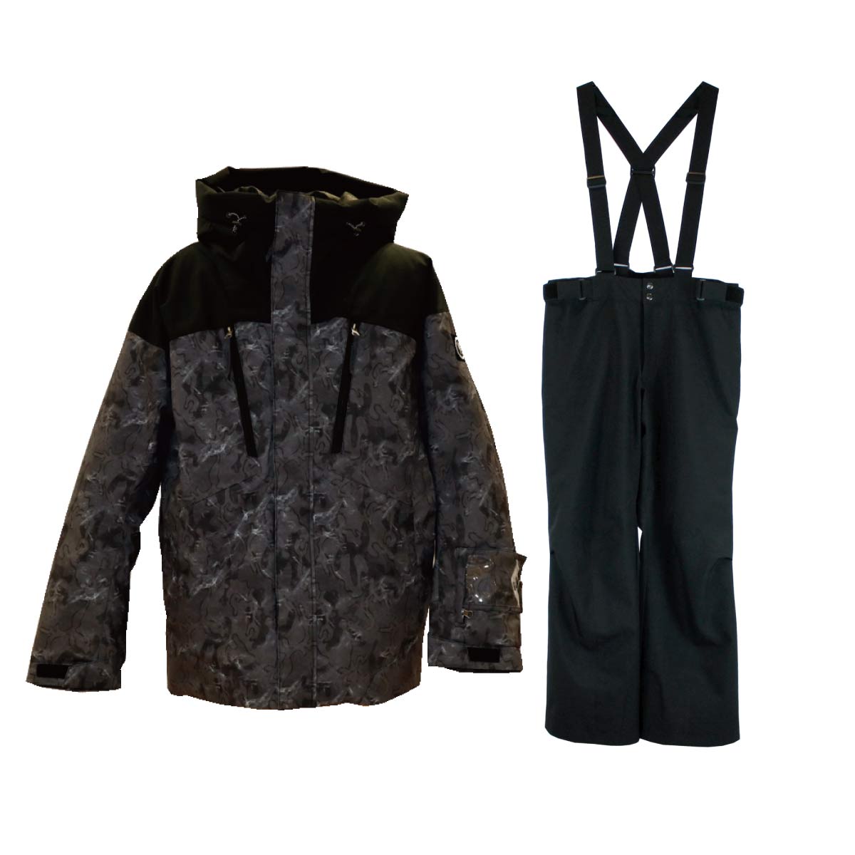 メンズ レディース スキースーツ スキーウェア 上下セット 耐水圧