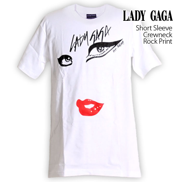 ロックtシャツ バンドtシャツ パンク バンドTシャツ LADY GAGA
