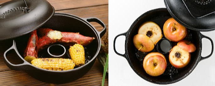 正規品 特選国産品) 南部鉄器 みよちゃんちの焼芋鍋 CA-036 やきいも器