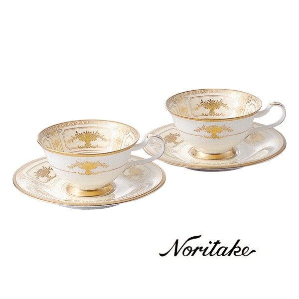 ノリタケ 【ノリタケ】≪フィッツジェラルド≫ ティー・コーヒー碗皿