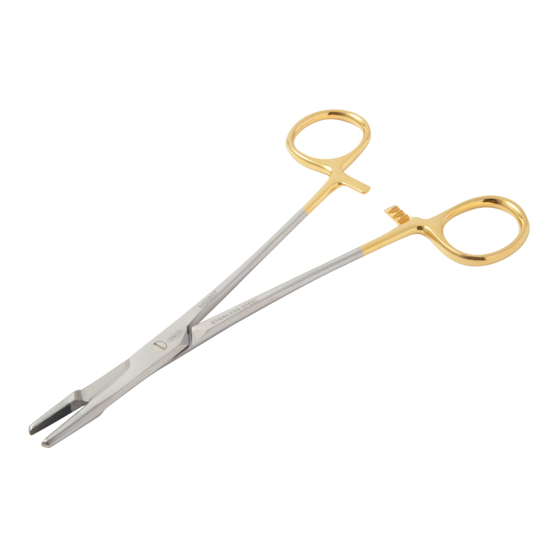 オルセンヘガール剪刀付持針器（TC超硬チップ付） 16.5cm NS0857