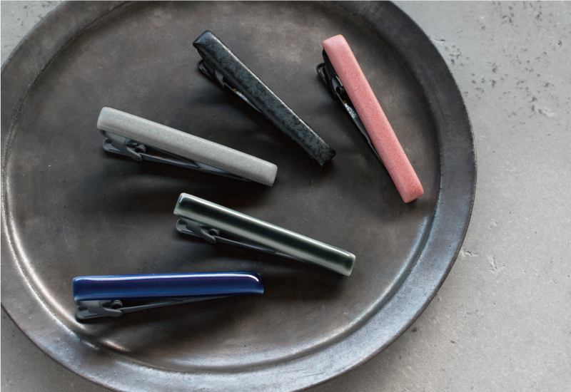 ネクタイピン おしゃれ 陶器 日本製 ユニーク メンズ シンプル