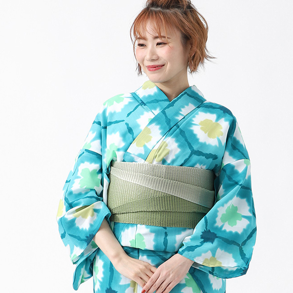 街ブラ浴衣 カルキュロ 浴衣 3点セット 大人 セット 女性 帯 下駄