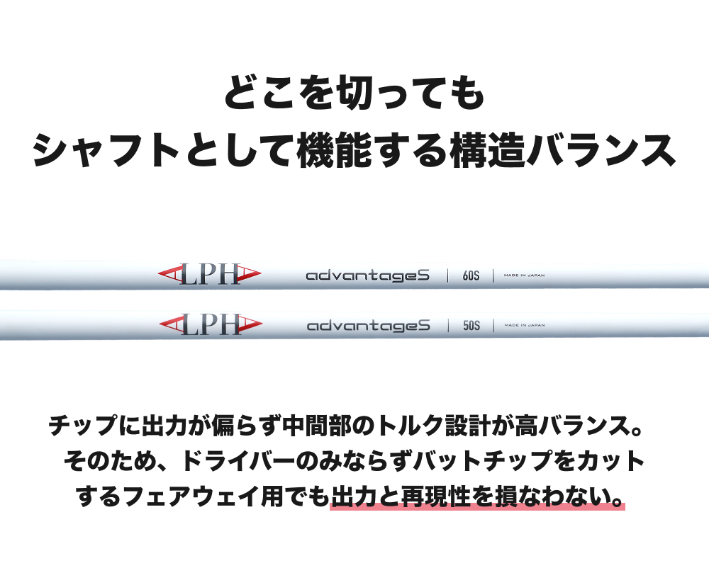 ALPHA(アルファ) シャフト 単体 ウッド用 advantageS 姜秀一