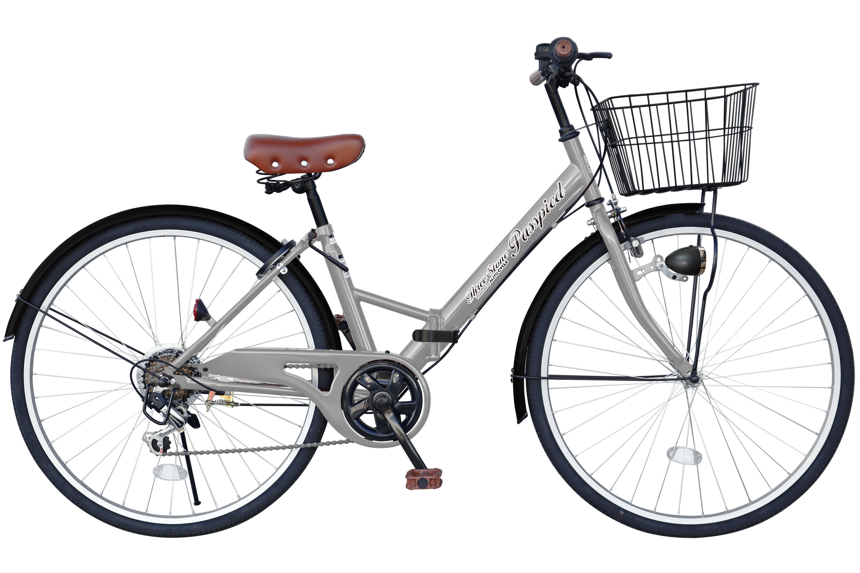 アイジュサイクル ノーパンク シティサイクル 折りたたみ自転車 26