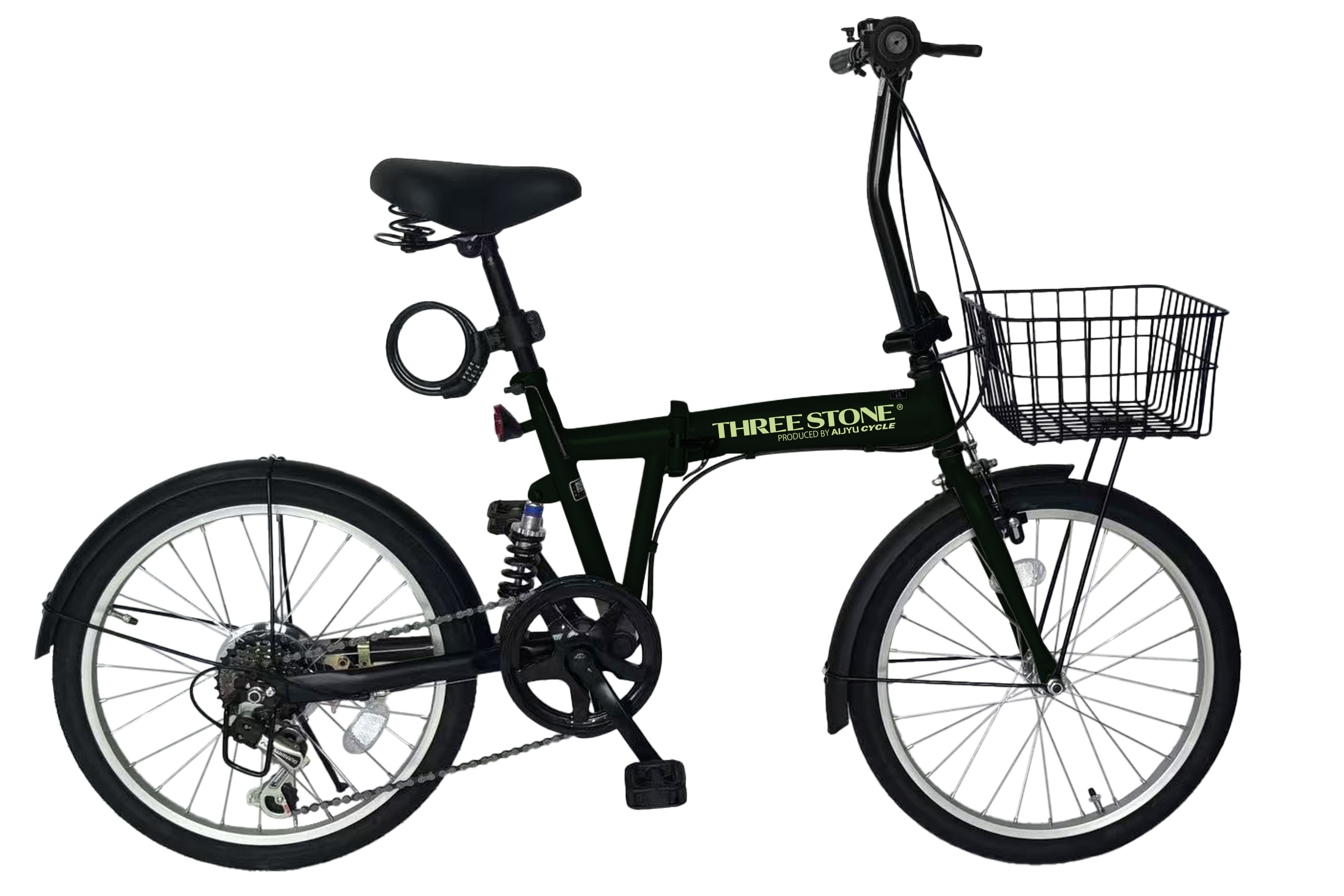 アイジュサイクル 折りたたみ自転車 20インチ シマノ 6段ギア 折り畳み