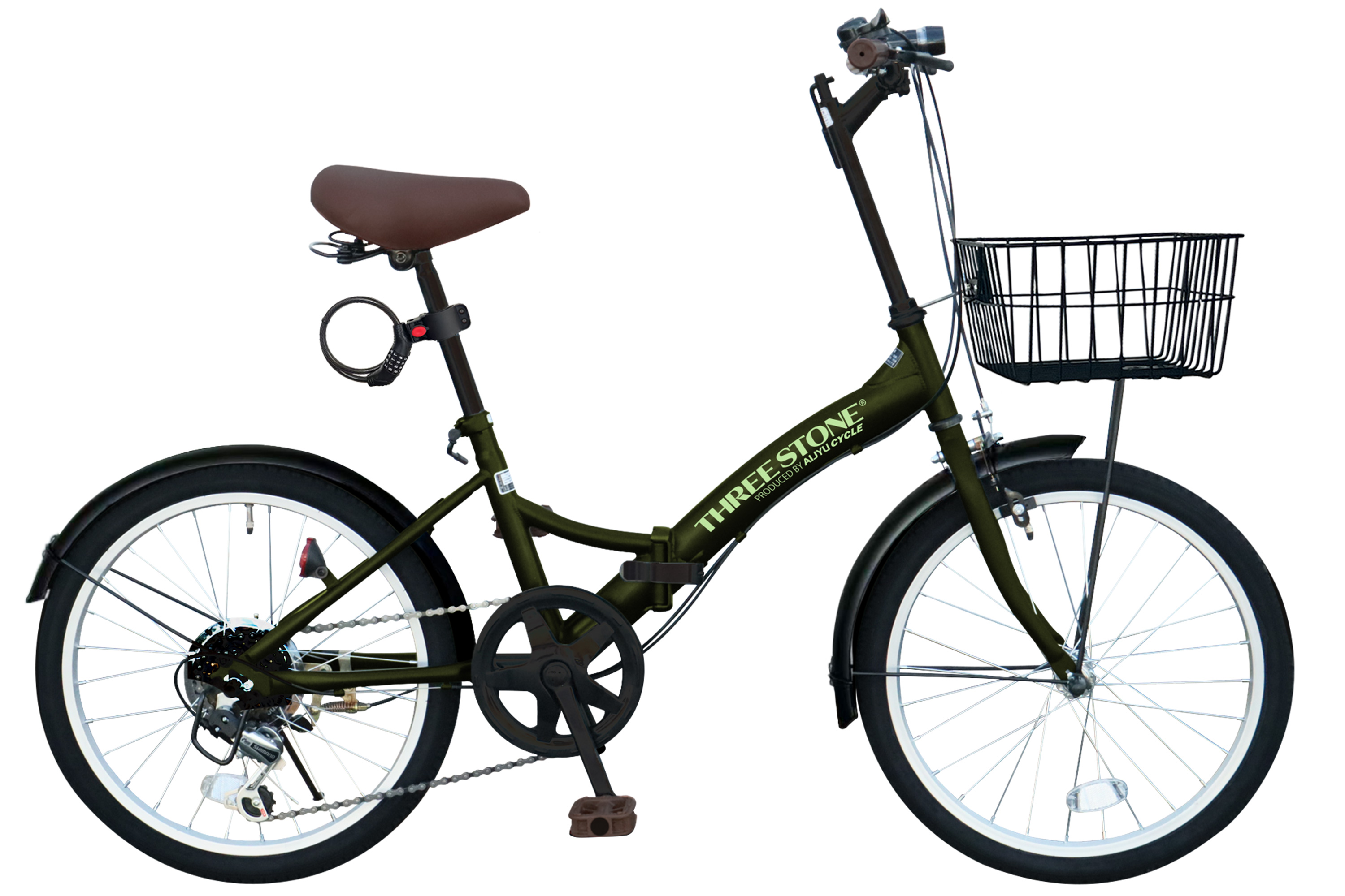 アイジュサイクル 折りたたみ自転車 20インチ シマノ製 6段ギア