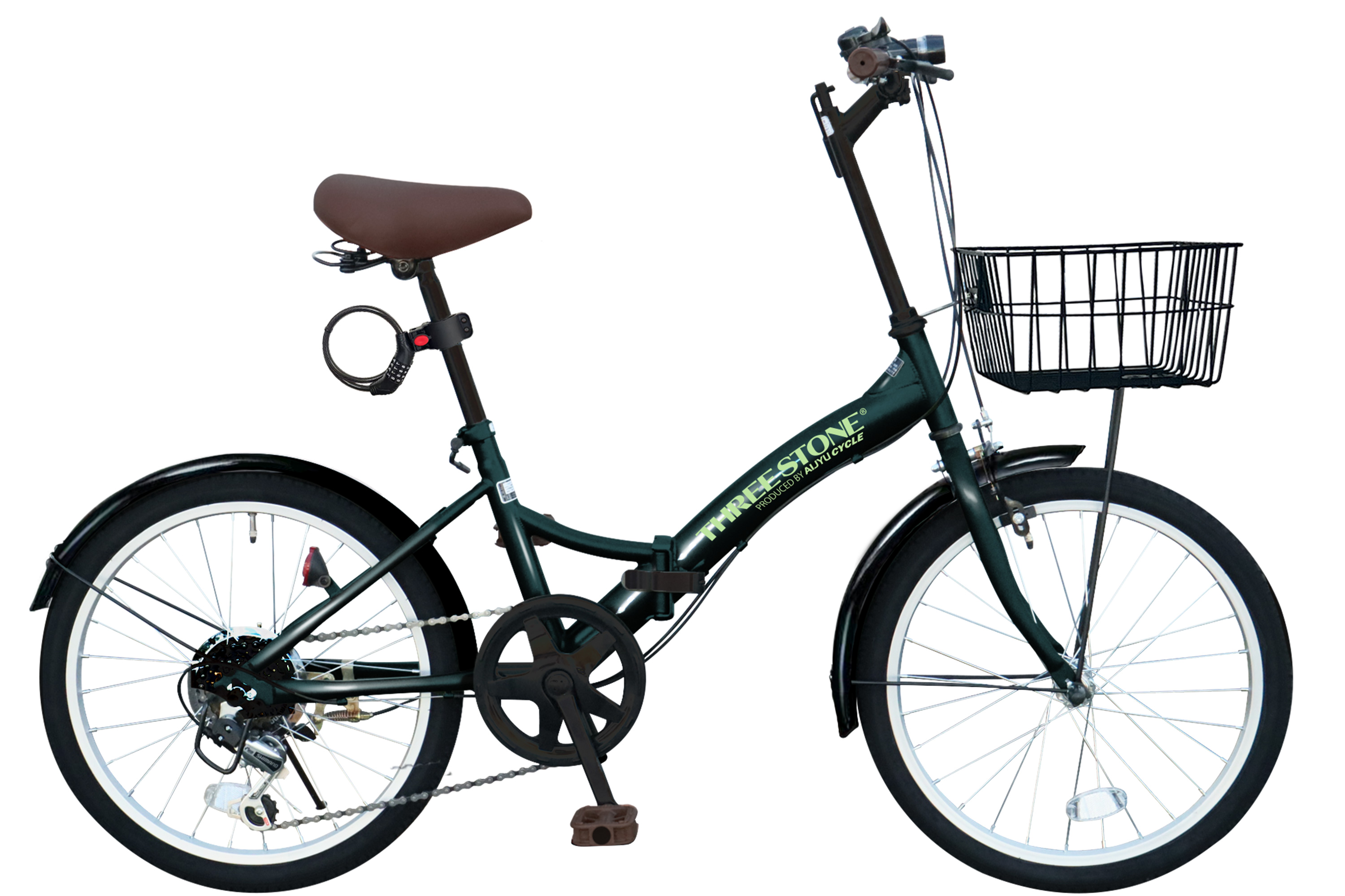 アイジュサイクル 折りたたみ自転車 20インチ シマノ製 6段ギア