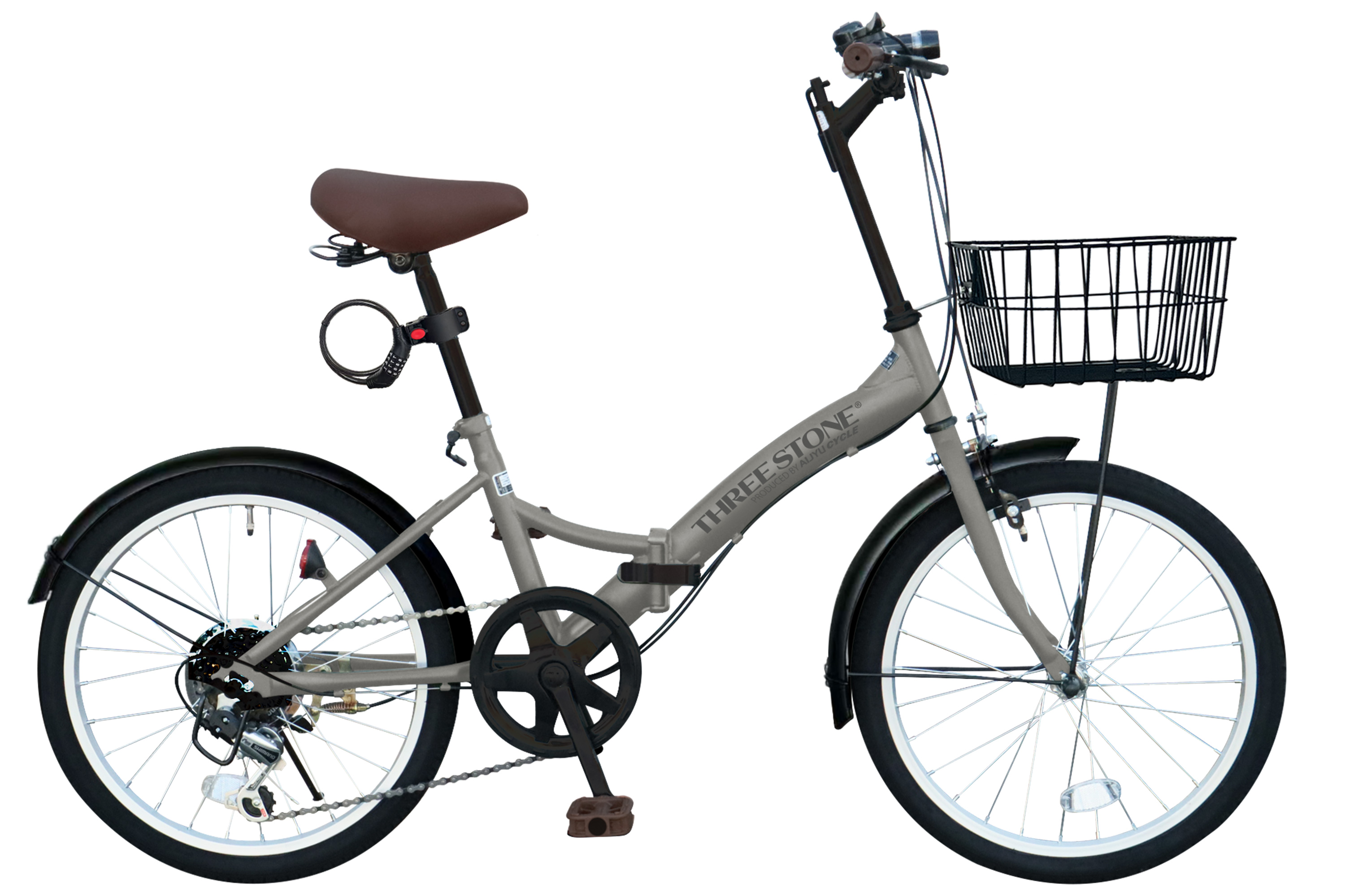 アイジュサイクル 折りたたみ自転車 20インチ シマノ製 6段ギア