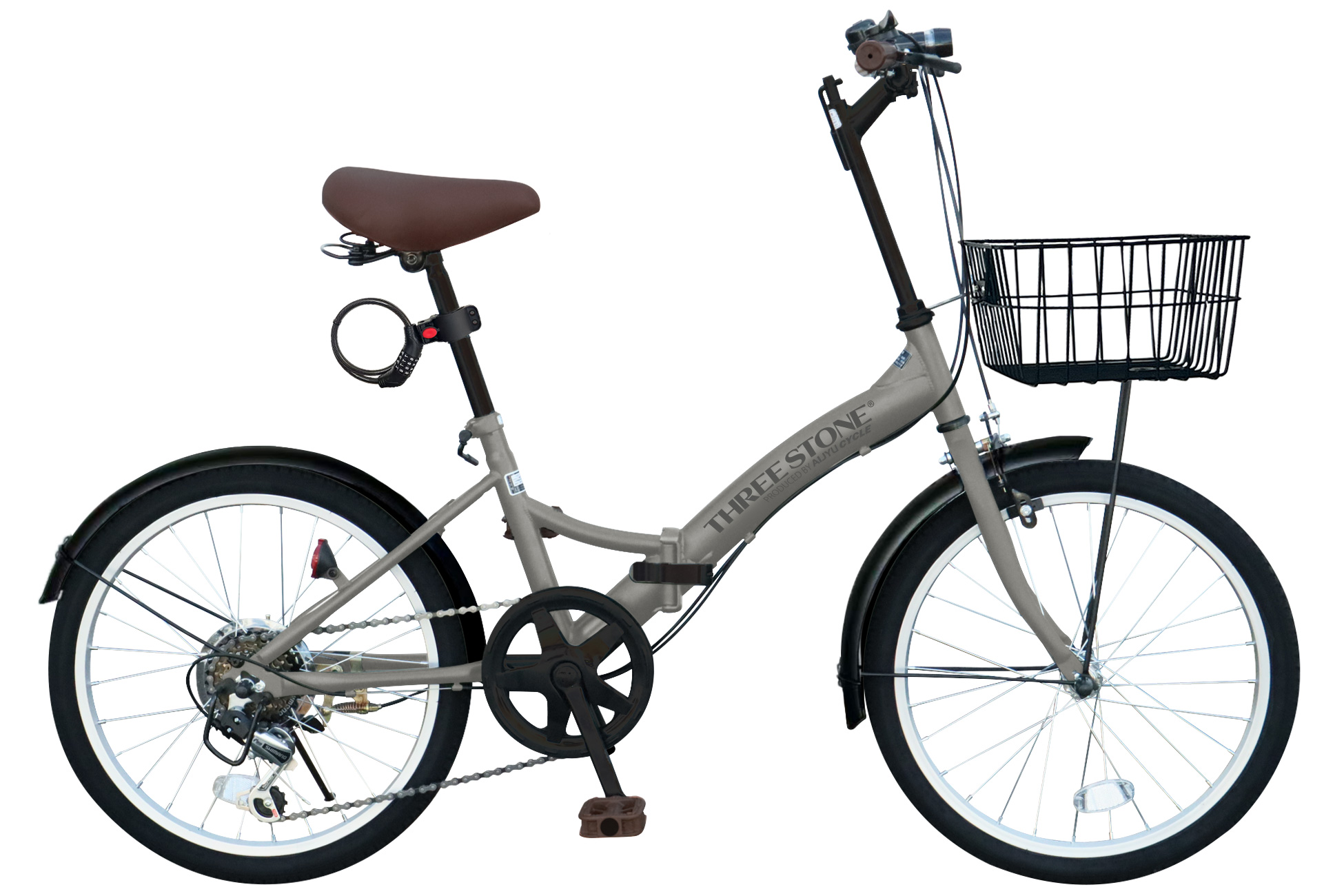 アイジュサイクル ノーパンクタイヤ 折りたたみ自転車 20インチ シマノ