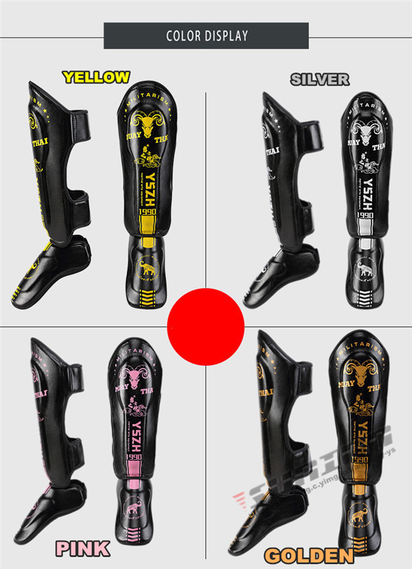 レガース YELLOW M レッグガード 脛当て シンガード レッグサポーター