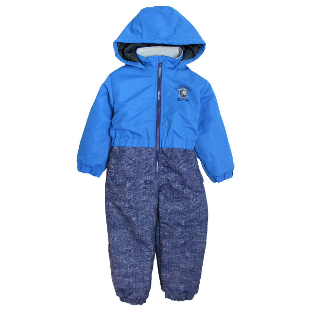 スキーウェア キッズ ジャンプスーツ 男の子 子供 デニム風 雪遊び 撥