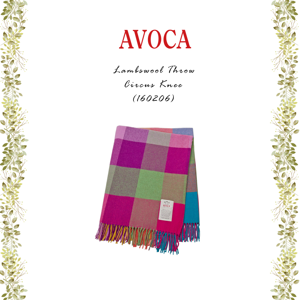 AVOCA（アヴォカ） ブランケット ラムウール100% ストール ひざ掛け