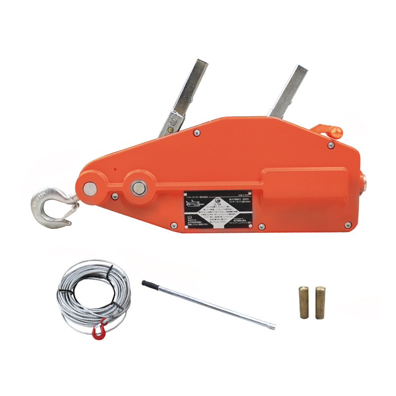 手動 ウィンチ 800kg チルホール 万能携帯ハンドウインチ 5m ワイヤー