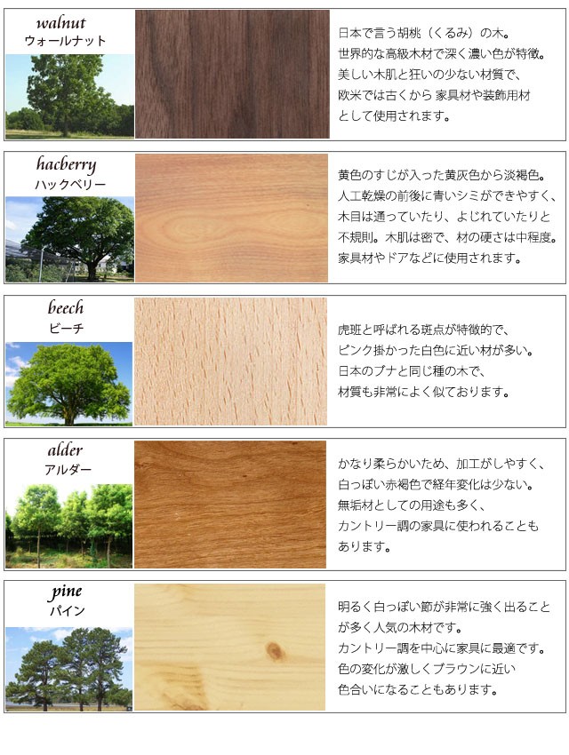 アルダー 家具用板サンプル 色見本 カラー 無垢材 天然木 大川家具