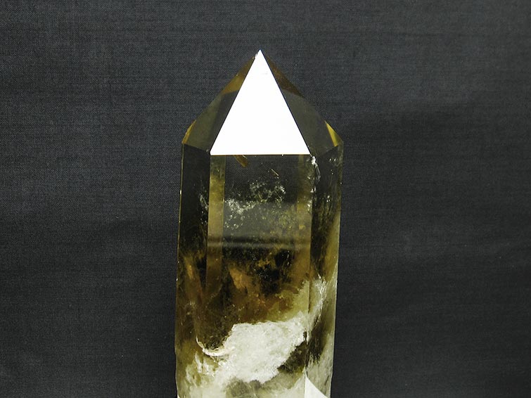 シトリン 六角柱 シトリンクォーツ 台座付属 一点物 [送料無料] 152