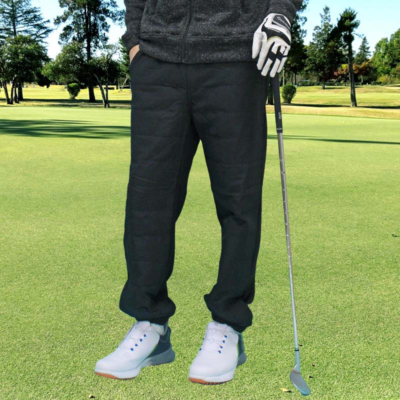 ダウンパンツ メンズ ゴルフパンツ 暖か裏起毛 裏フリースボア ゴルフ