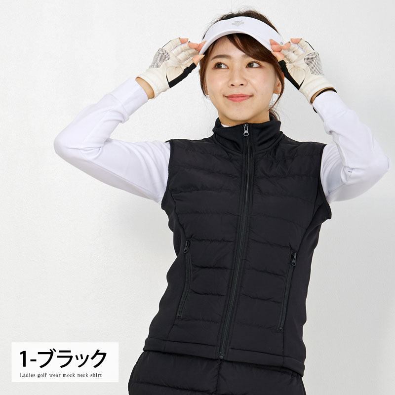 ゴルフ ダウンベスト レディース ゴルフウェア 暖か裏起毛ボアフリース
