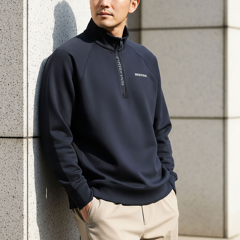 超美品BRIEFING GOLF ブリーフィングゴルフ ジップアップ長袖 S
