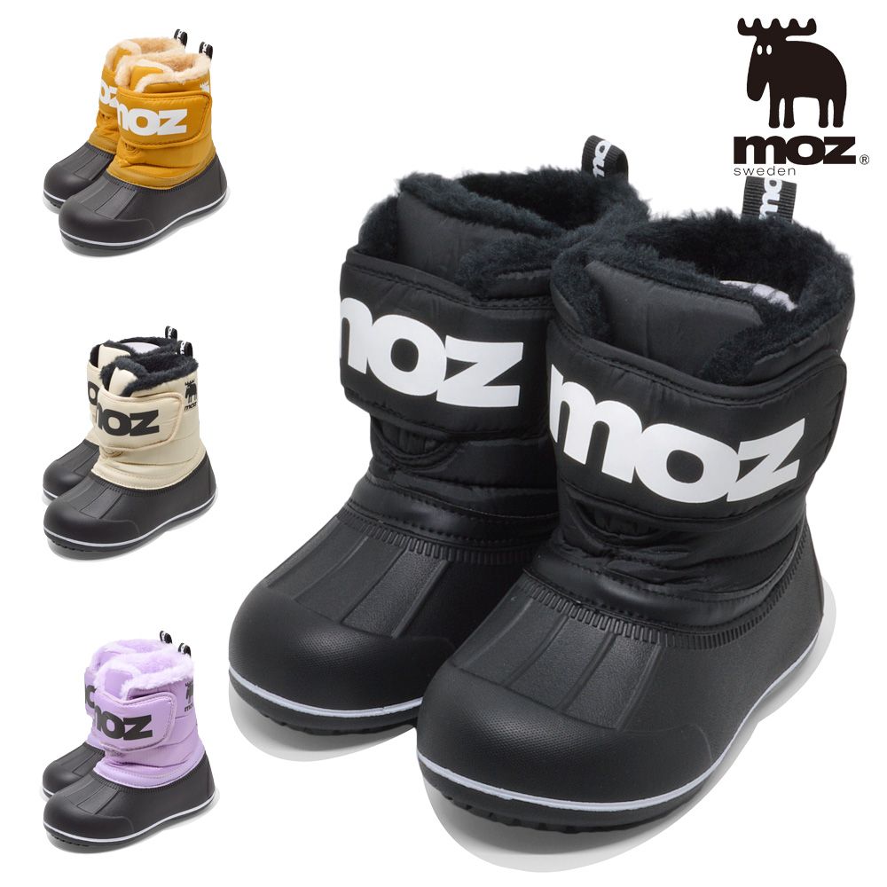 moz（モズ） スノーシューズ キッズ MZ-8230 防寒 ボア : つるや 靴の