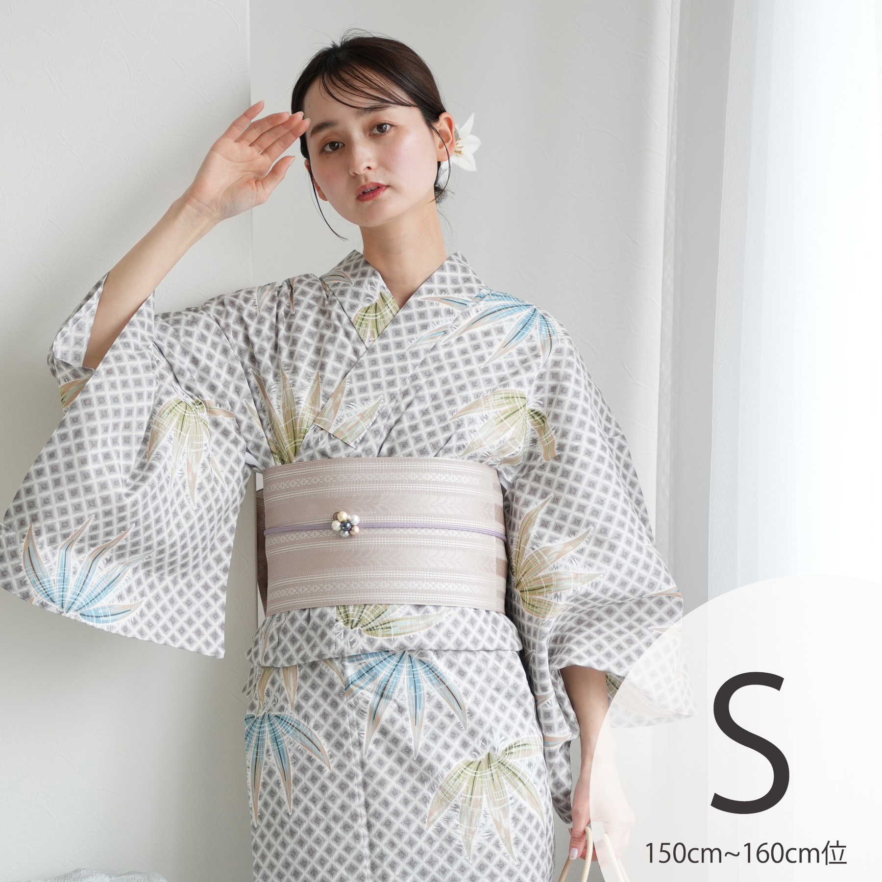 utatane 浴衣 レディース セット 高級変わり織 浴衣3点セット 青藍に