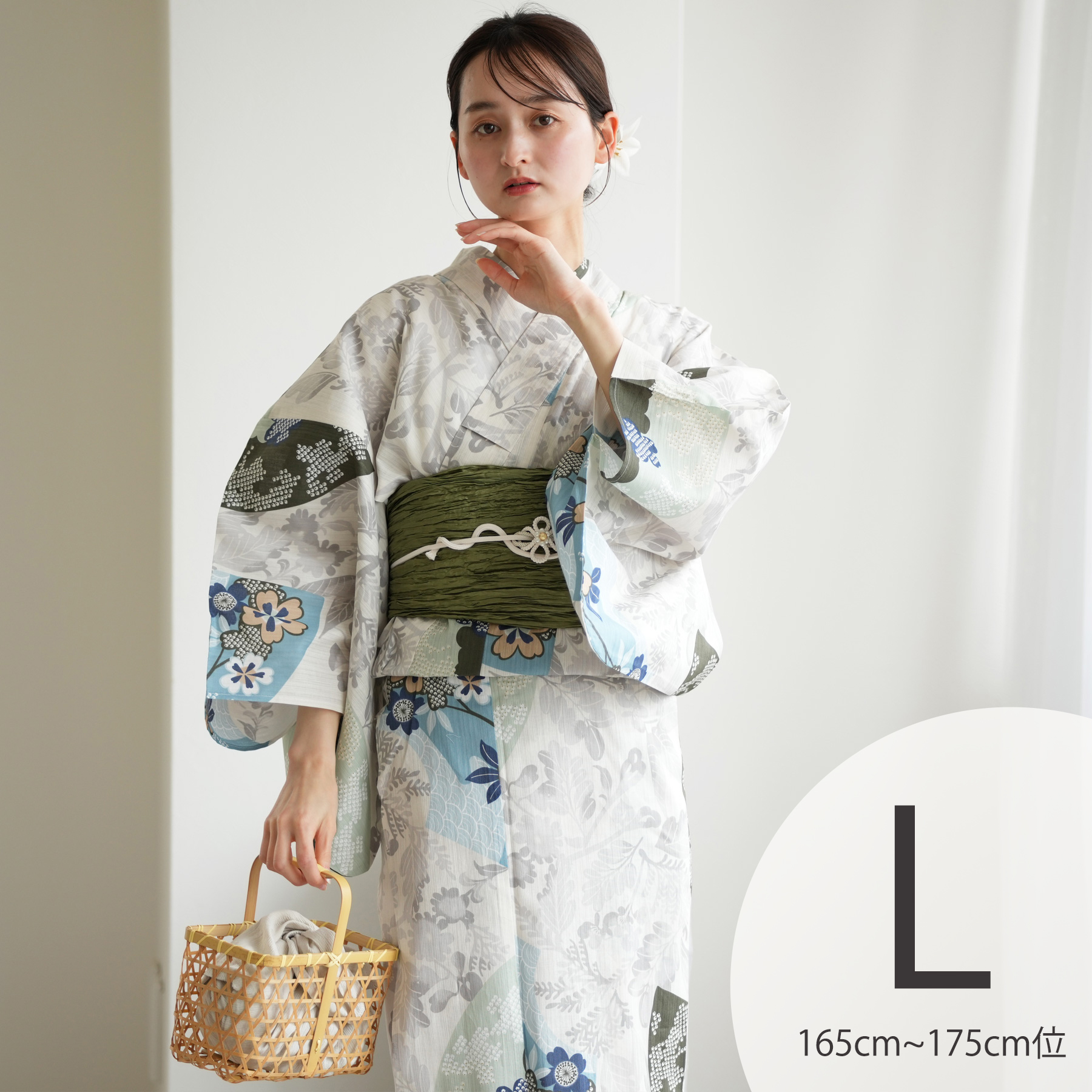 utatane 浴衣 セット レディース フリーサイズ 3点セット 浴衣/帯/下駄