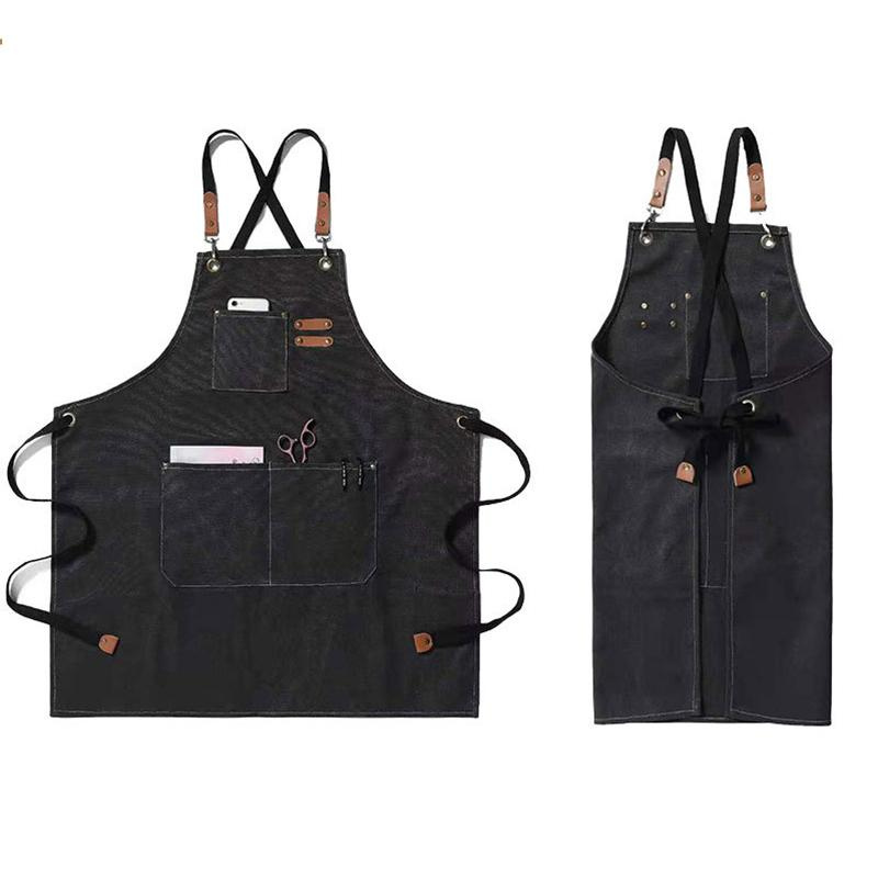 エプロン 前掛け メンズ レディース ワークエプロン キャンバス カフェ