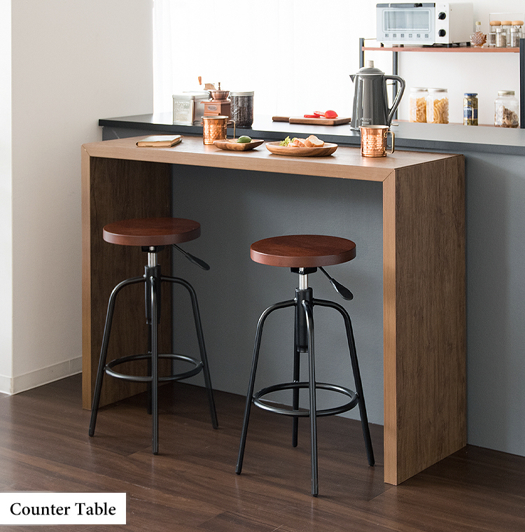 カウンターテーブル ハイテーブル 幅120cm 奥行40cm 高さ90cm スリム