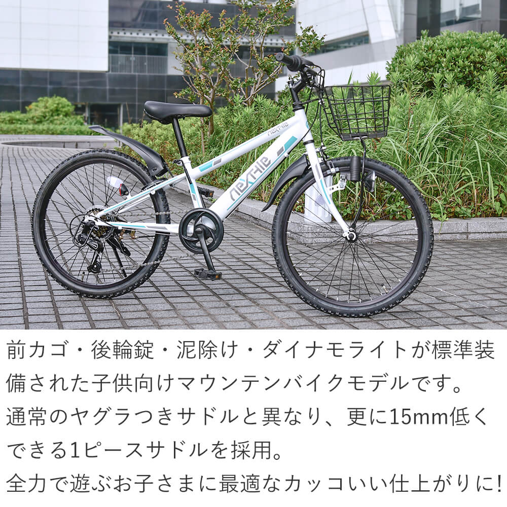NEXTYLE 自転車 子供用 ジュニアマウンテンバイク MTB 22インチ シマノ