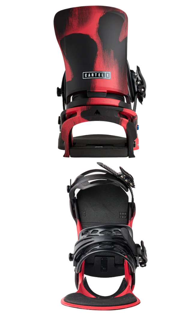 BURTON スノーボード ビンディング（色：レッド系）｜スノーボード