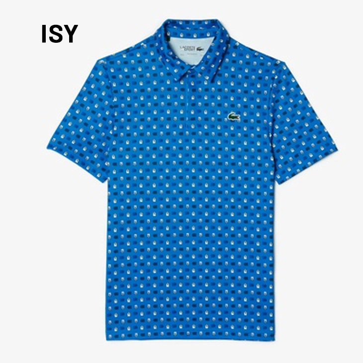 LACOSTE（ラコステ） ポロシャツ 半袖 ミニマム 総柄プリント ゴルフ