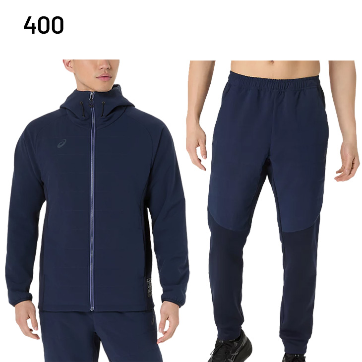 ASICS（アシックス） 中綿入り 長袖ジャケット ロングパンツ メンズ