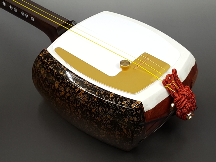 三味線 バチ 三絃駒 木製ハードケース 和楽器 弦楽器 ケースカバー