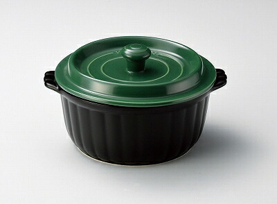 green（グリーン） 三陶 萬古焼 ウォーターリッドポット ラウンド 無水