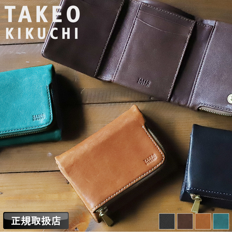 TAKEO KIKUCHI（タケオキクチ） 三つ折り財布 フィール小物 小銭入れ