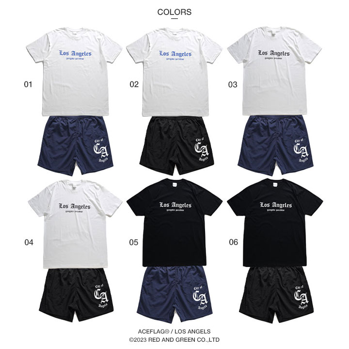 ACEFLAG（エースフラッグ） 上下セット 半袖 ブランド Tシャツ ハーフ