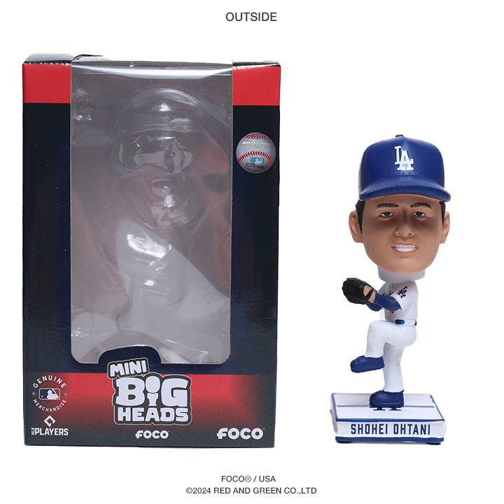 FACO バンダナ ドジャース 大谷翔平 ピッチャー MLB 公式 バブルヘッド