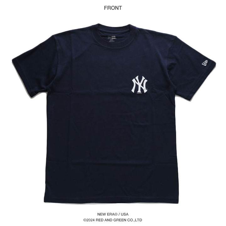 ニューエラ Tシャツ 半袖 大きいサイズ MLB ヤンキース NY ロゴ