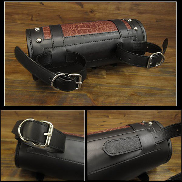 レザーツールバッグ ツールポーチ ツーリング バイク ハーレー 工具