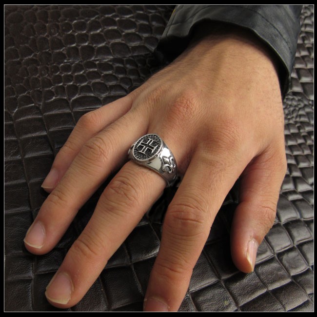 メンズ シルバーリング 指輪 シルバー925 Silver925 十字架 フレア