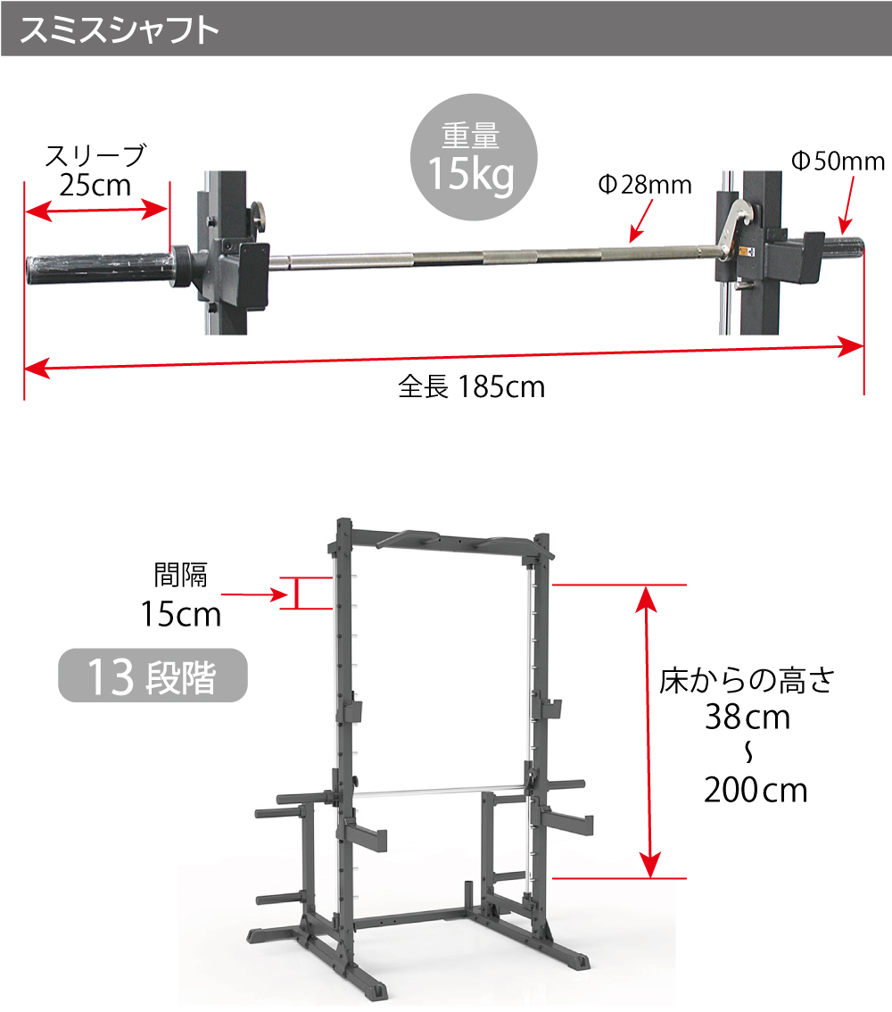 WILD FIT（ワイルドフィット） ハーフケージスミス (ラットオプション