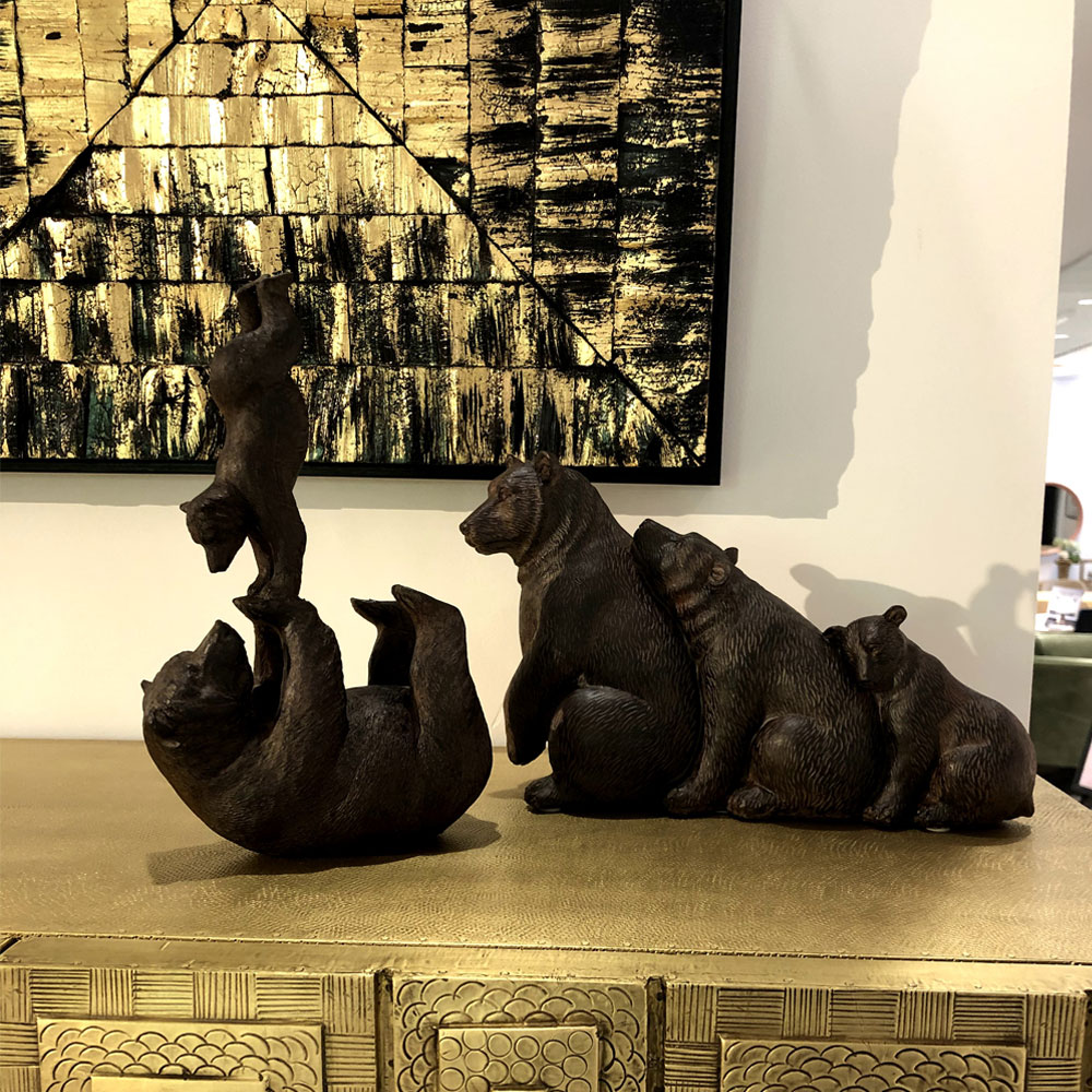 クマ ベア 熊 Bear ファミリー 家族 親子 置物 オブジェ ヴィンテージ