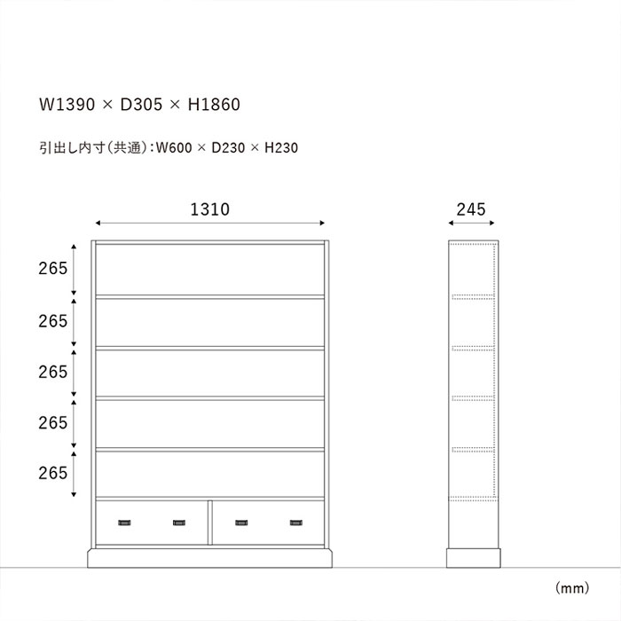 Rasia ブックシェルフ 本棚 書棚 木製 シェルフ 本入れ 杉古材