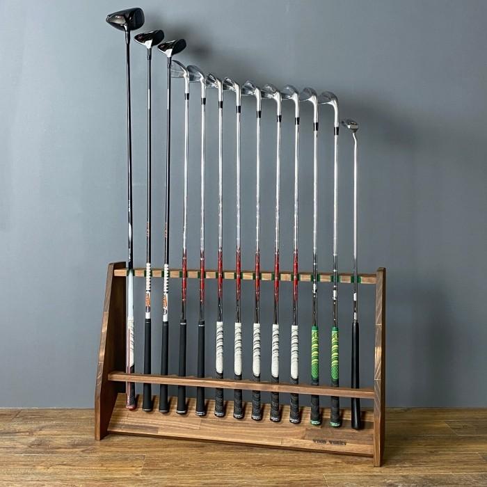 WOODWORKS ゴルフクラブスタンド 13本掛 (色：ブラウン)木製 日本製