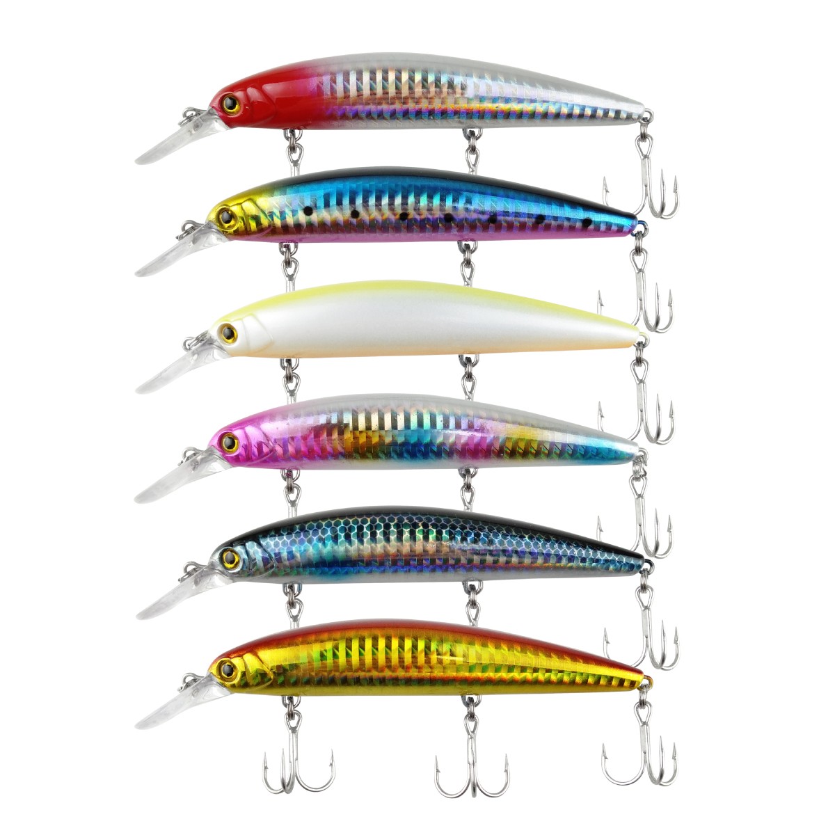 オルルド釣具 シンキングミノーB 6個セット ヘビーウェイト 12.8cm 38g